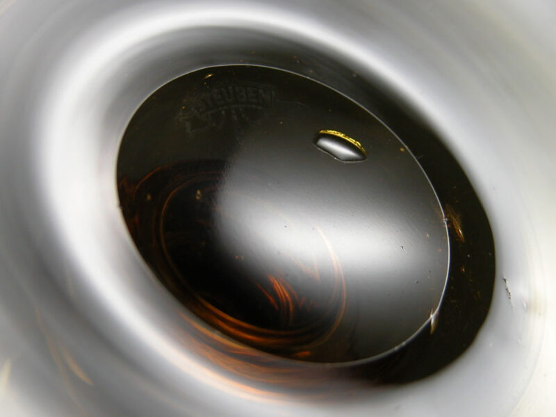 ground pontil, Steuben signature