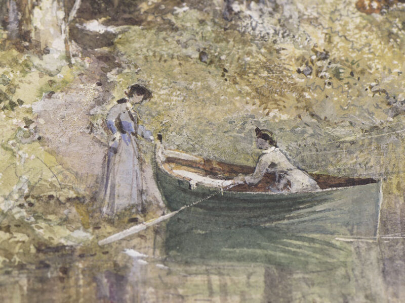 Detail: women rowing Detail: women rowing