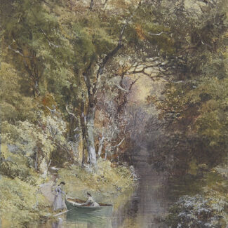 Paul Jacob Naftel British School Watercolour - Women Rowing