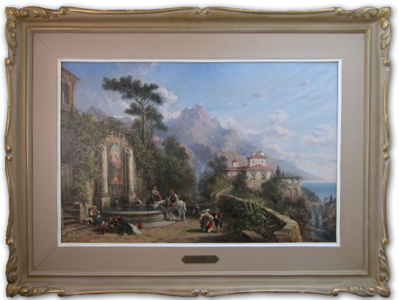 John Bell oil painting Northern Italy John Bell oil painting Northern Italy