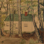 Candian Folk painting signed Daley