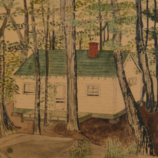 Candian Folk painting signed Daley