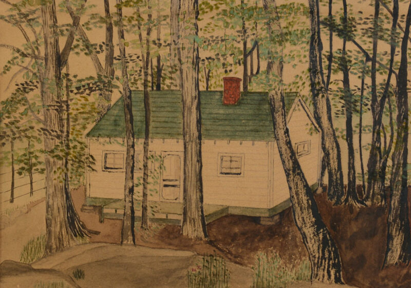 Candian Folk painting signed Daley