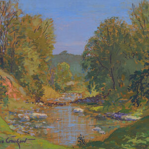 James Crockart oil Adirondack River