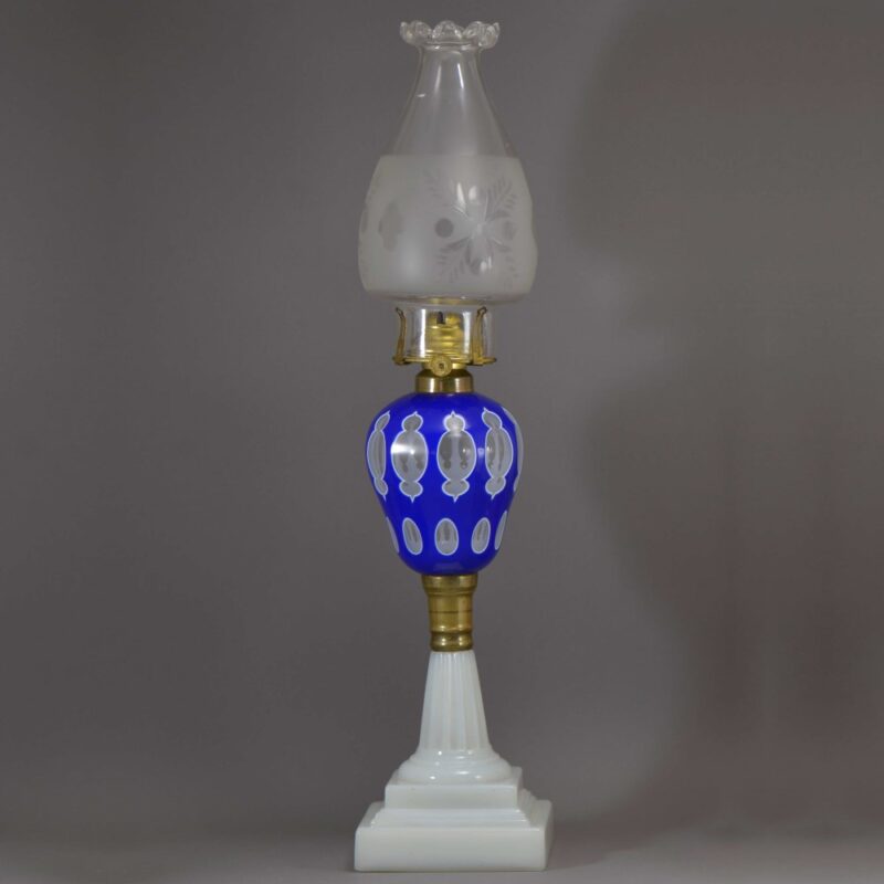 boston sandwich glass oil lamp (10) boston sandwich glass oil lamp (10)