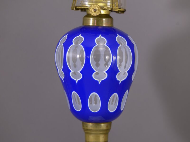 boston sandwich glass oil lamp (2) boston sandwich glass oil lamp (2)