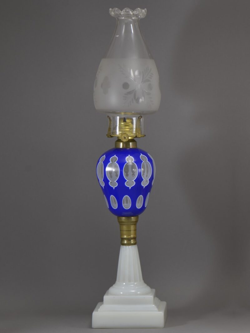 boston sandwich glass oil lamp (8) boston sandwich glass oil lamp (8)