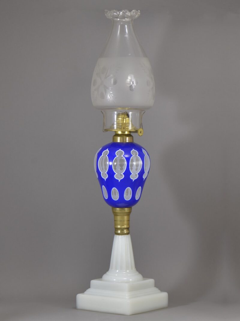 boston sandwich glass oil lamp (9) boston sandwich glass oil lamp (9)