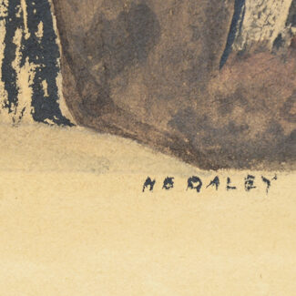 signed below margin lower right