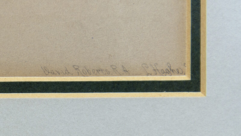 Signed David Roberts RA L Haghe