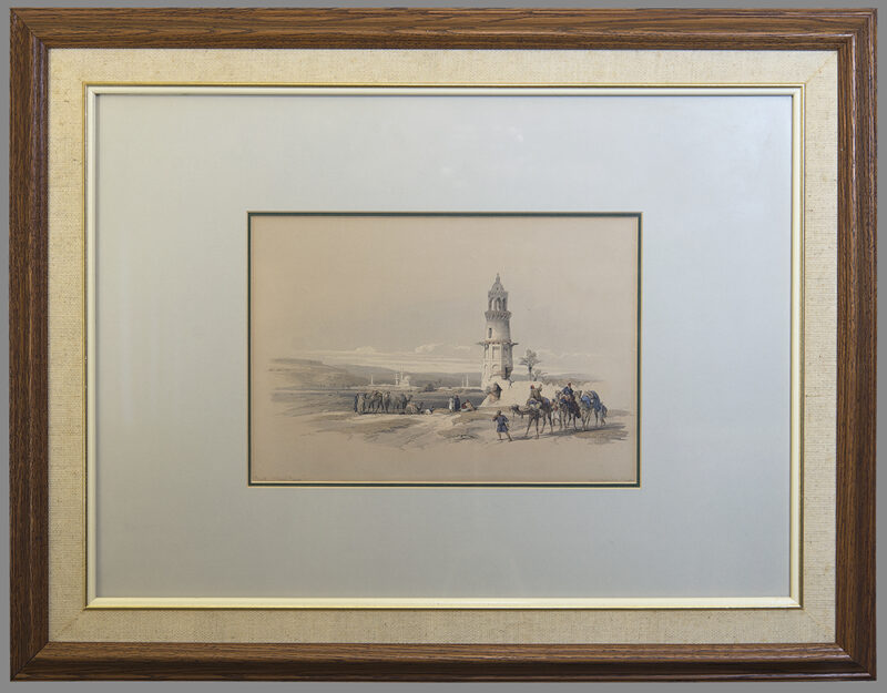 David Roberts lithograph Sioux, Upper Egypt Framed