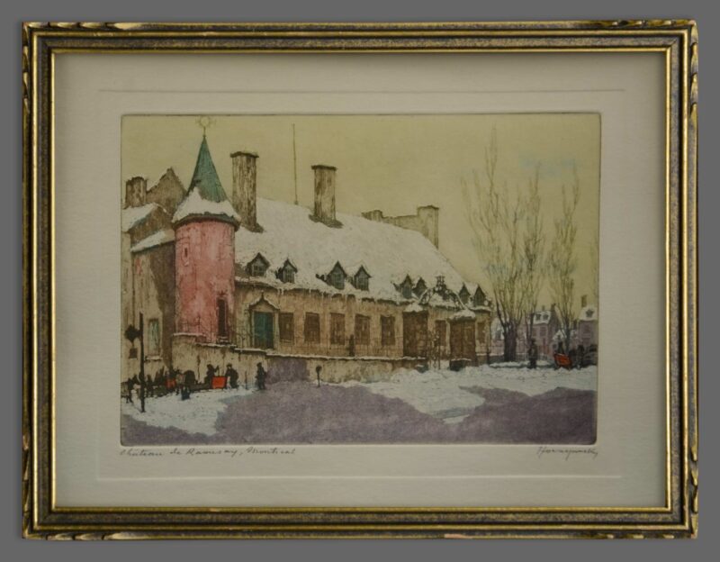 hornyansky etching chateau de ramezay 8 hornyansky etching chateau de ramezay 8