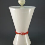 seguso waisted covered jar