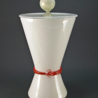 seguso waisted covered jar