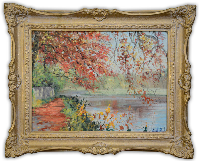 Joseph Monk Impressionist Riverscape Joseph Monk Impressionist Riverscape