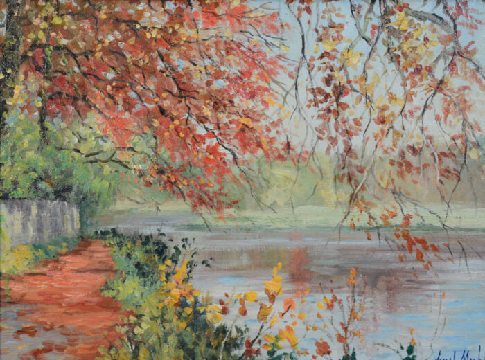 Joseph Monk Impressionist Riverscape