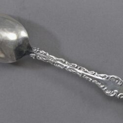 6 Roden Bros Louis XV Pattern Sterling Demitasse Spoons 