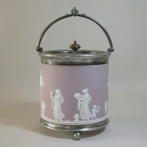 wedgwood lilac biscuit barrel lady templeton