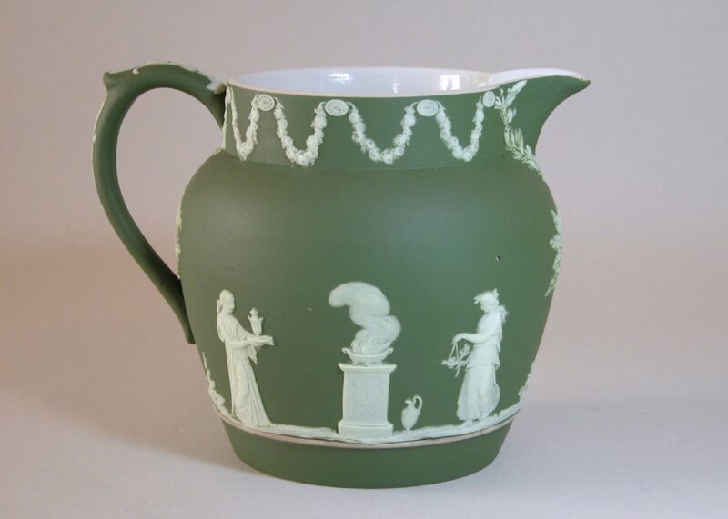 wedgwood pitcher olive green (3)