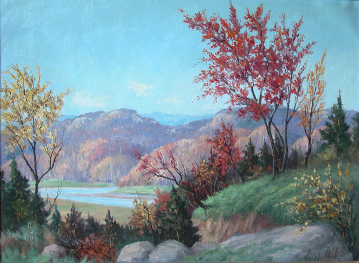 Joseph Monk oil Autumn Landscape