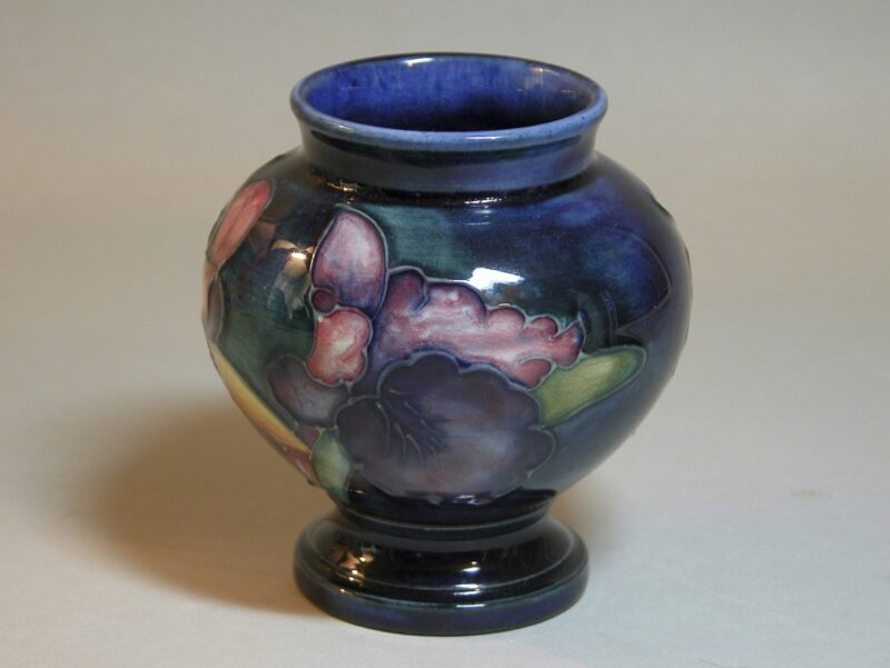 moorcroft orchid cabinet vase (2)