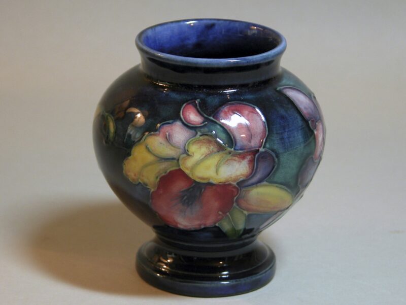moorcroft orchid cabinet vase
