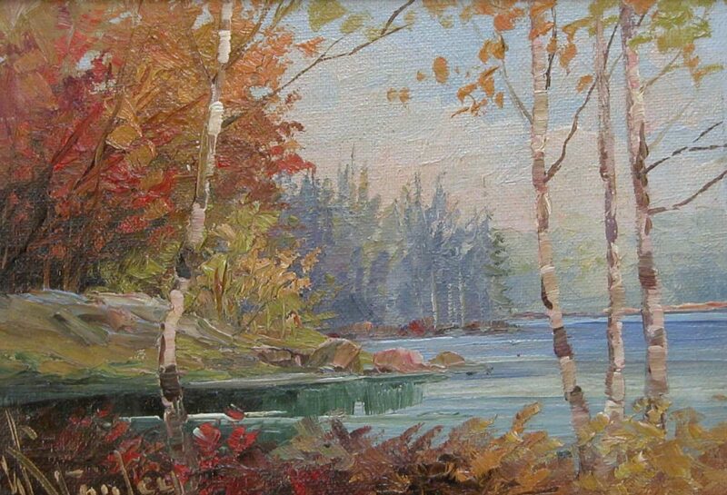william stanley muskoka oil painting (2)