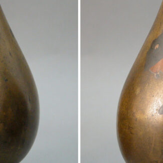 japanese theatrical meiji bronze vases