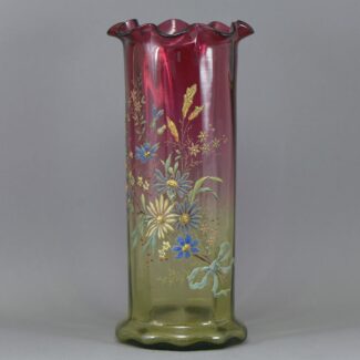 moser rubina verde vase