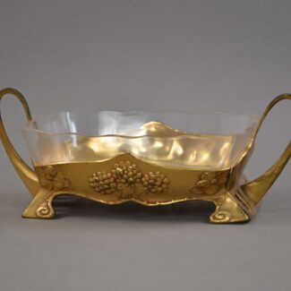 orivit flower dish gilt crystal (3)