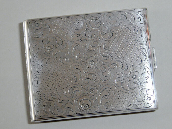 lytz and weiss sterling silver cigarette case 1905