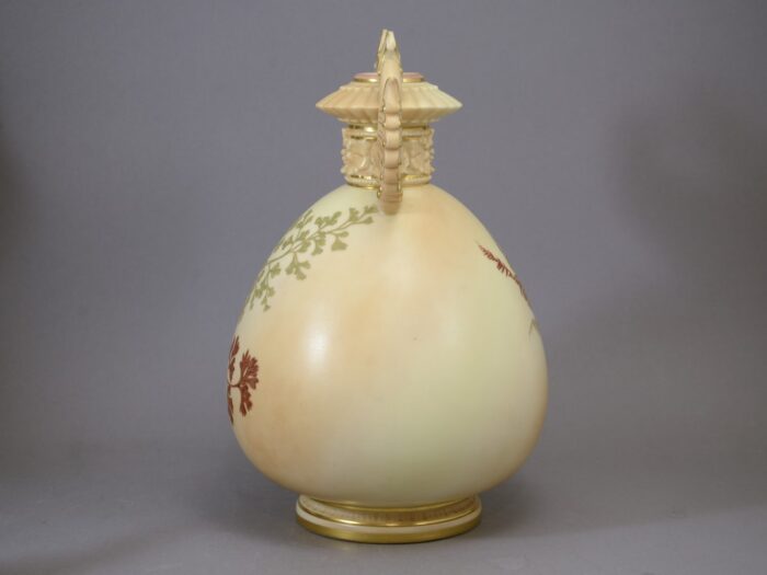 royal worcester blush ivory dolphin vase 3