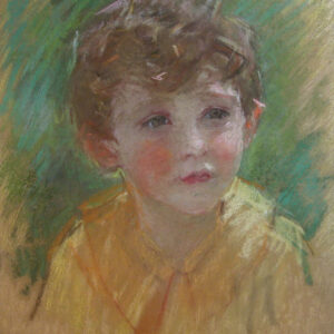 Gertrude Des Clayes Pastel Portrait of a Youth
