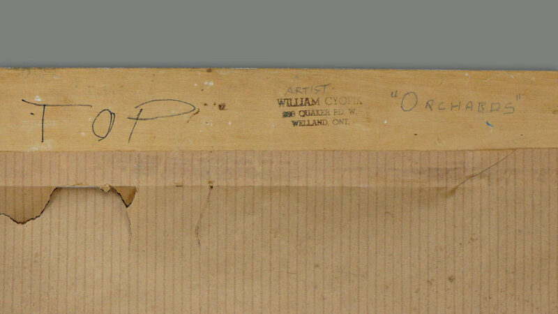 signed and titled verso