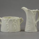 royal worcester fern white cream sugar