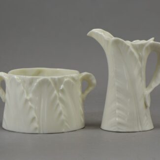 royal worcester fern white cream sugar