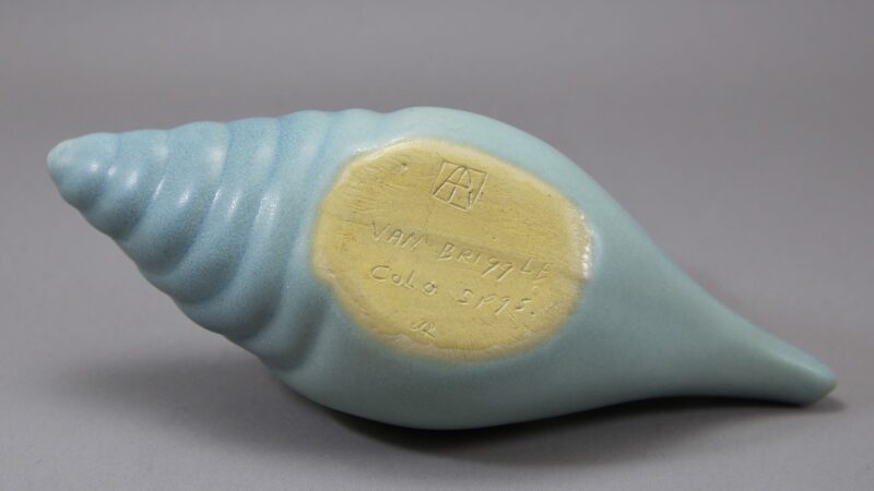 van briggle shell vase planter 2