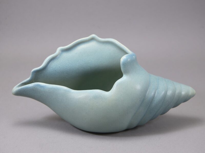 van briggle shell vase planter