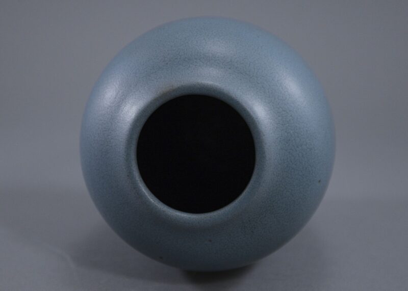 california faience matte blue vase (2) california faience matte blue vase (2)