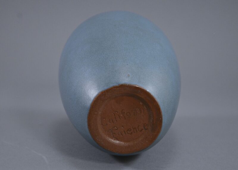 california faience matte blue vase (3) california faience matte blue vase (3)