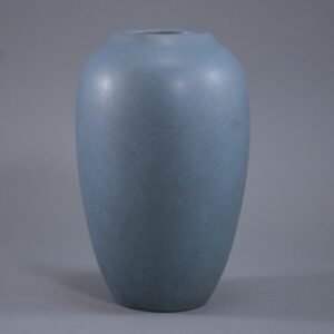 california faience matte blue vase