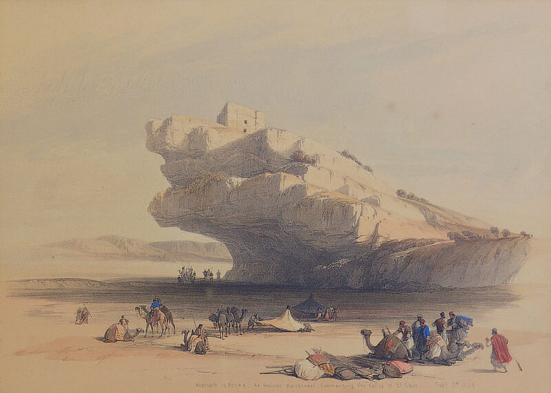 e david roberts approach to petra