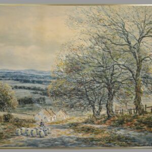 john hamilton glass watercolour pastoral