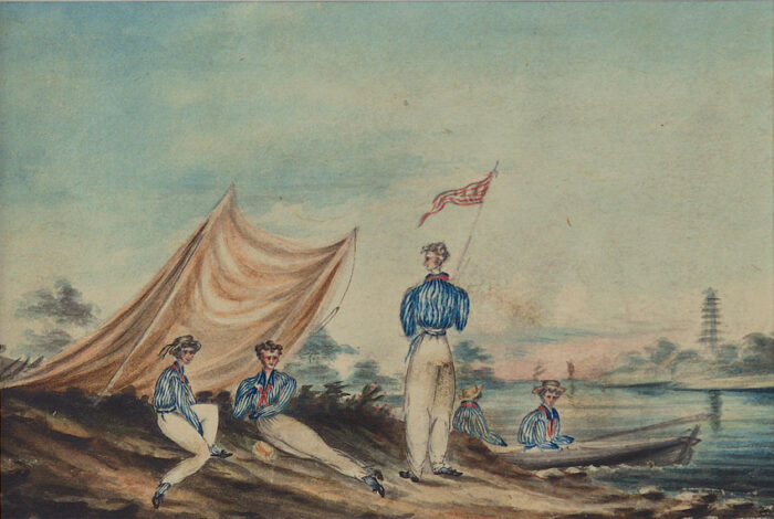 19th Century Boating Party