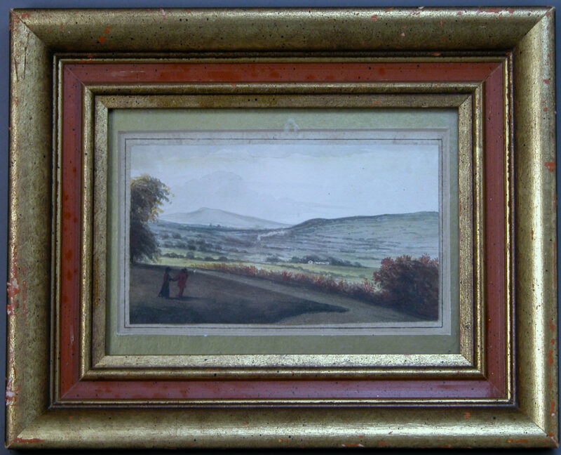18 Century Picturesque Landscape Framed