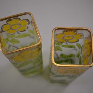 moser cameo vase pair (2)