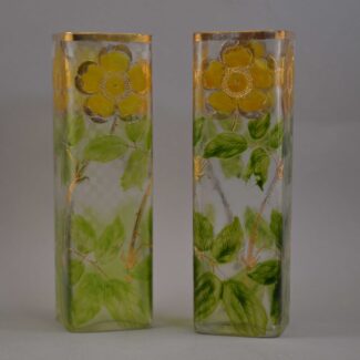 moser cameo vase pair (3)