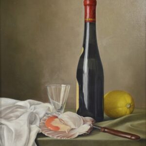 james noble oil painting scallopes lemon wine 8