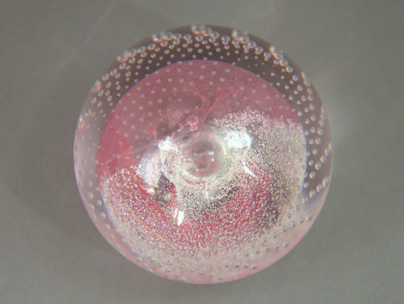 Caithness Pink Champagne Paperweight