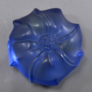 Lalique 'Jimson Blossom' Paperweight, Sapphire Crystal